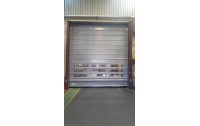 Puerta de lona replegable